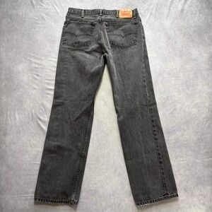 Levis 516 Mens Straight Fit‎ Jeans Faded Black Denim W34 L32 5-Pocket Classic
